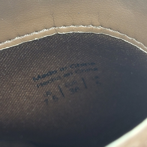 Call it Spring Faux Suede Tan Ankle Booties Boots Tan Size 7.5 Back Zipper - Picture 10 of 11